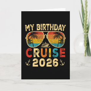 Meine Geburtstags-Kreuzfahrt 2026 Party Kreuzfahrt Karte