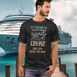 Meine Geburtstagsfahrt T-Shirt<br><div class="desc">Dieses Design kann in dem Bereich personalisiert werden, der durch das Ändern des Fotos und/oder Textes zur Verfügung gestellt wird. Sie können auch angepasst werden, indem Sie auf Vorlage personalisieren klicken und dann auf die Schaltfläche klicken, um weitere Optionen anzupassen, um die Hintergrundfarbe zu löschen oder zu ändern, Text hinzuzufügen,...</div>