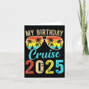 Meine Geburtstagsreise 2025 Party Kreuzfahrt Gebur Karte