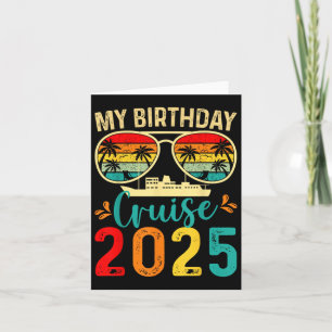 Meine Geburtstagsreise 2025 Party Kreuzfahrt Gebur Karte