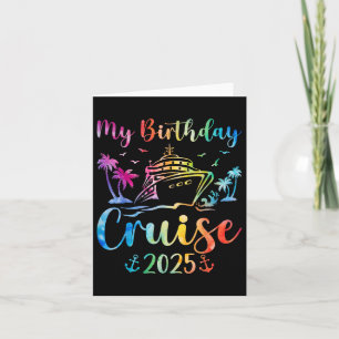Meine Geburtstagsreise 2025 Party Kreuzfahrt Gebur Karte