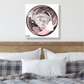 Meine Gedanken. Abstrakte Kunst. Grafik Leinwanddruck (Insitu (Schlafzimmer))