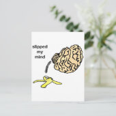 Meine Gedanken ausrutschen Postkarte (Stehend Vorderseite)