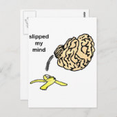 Meine Gedanken ausrutschen Postkarte (Vorne/Hinten)