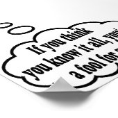 Meine Gedanken genau! Poster (Ecke)