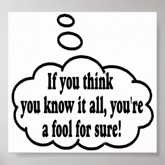 Meine Gedanken genau! Poster (Vorne)