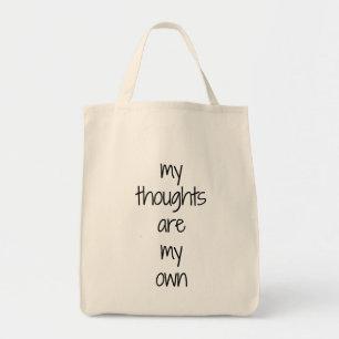 Meine Gedanken Grocery Tote Bag Tragetasche
