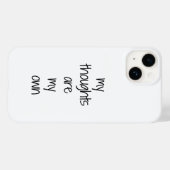 Meine Gedanken iPhone Case (Rückseite (Horizontal))