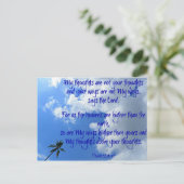 Meine Gedanken Postkarte (Stehend Vorderseite)