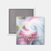 Meine Gedanken... Selbstbejahungserklärung Magnet (Vorderseite/Rückseite)