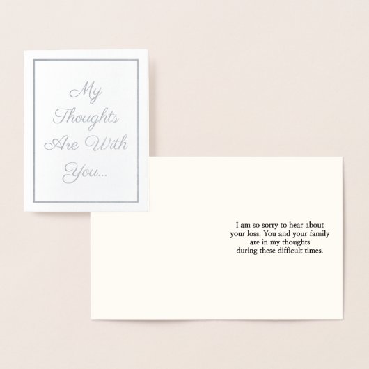 "Meine Gedanken sind bei dir..." Karte (Anzeige)