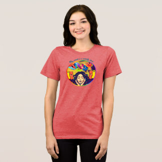Meine Gedanken sind eine Comedy-Show Tri-Blend Shirt