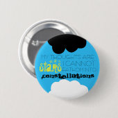 Meine Gedanken sind Stern-Knopf Button (Vorne & Hinten)