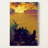 Meine Gedichte warmen Sonnenaufgang Wasserfarbenwe Notizblock (Rückseite)