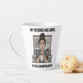 Meine Geduld Hat Grenzen – Lustiger Kaffee Liebhab Milchtasse