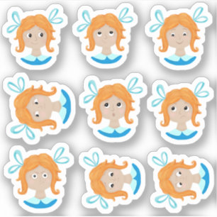 Meine Gefühle Emotionen Chart Girls Aufkleber