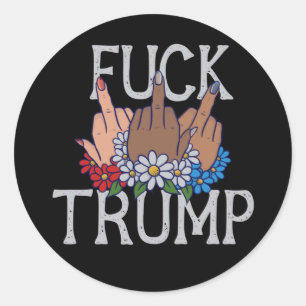 Meine Gefühle zu Donald Trump United stehen wir au Runder Aufkleber