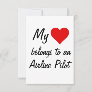 Meine gehört einem Airline-Pilot-Karte Karte