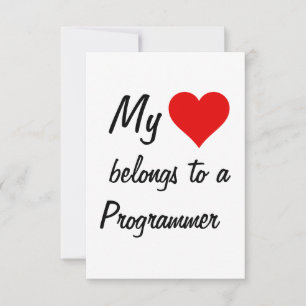Meine Gehört Einem Programmierer-Karte Karte
