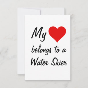 Meine gehört einem Wasserskifahrer Karte