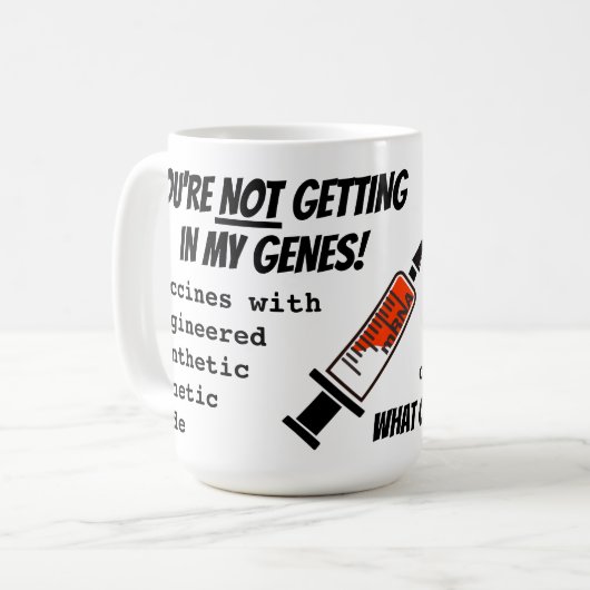 Meine Gene Kaffeetasse (Vorderseite Links)