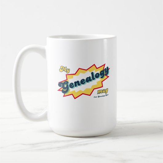 Meine Genealogie-Tasse Kaffeetasse (Links)