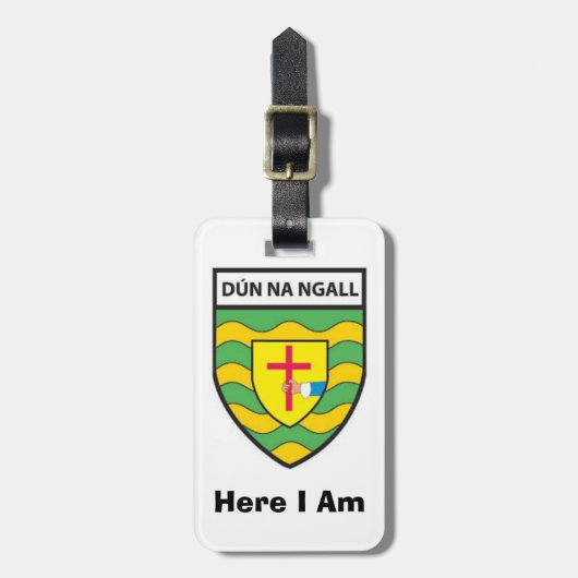 Meine Gepäck-Personalisierte Donegal-Landkreis-ID Gepäckanhänger (Vorderseite vertikal)