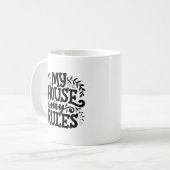 Meine Geschäftsordnung Typografie-Tasse Kaffeetasse (Vorderseite Links)