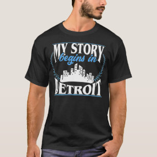 Meine Geschichte beginnt mit Detroit Premium T-Shirt