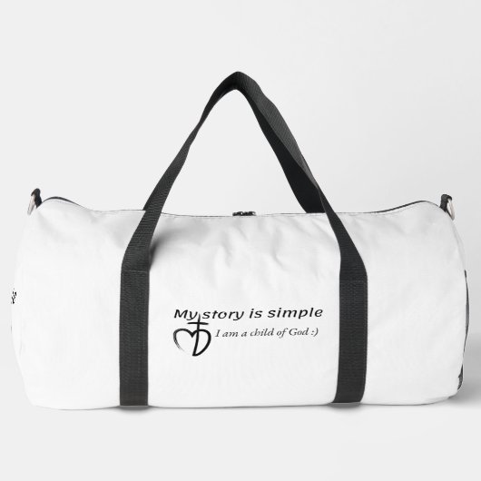 Meine Geschichte ist einfach Duffle Bag (Vorderseite)