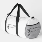 Meine Geschichte ist einfach Duffle Bag (Rechte Ecke)