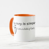 Meine Geschichte ist einfach Tasse (Vorderseite Links)