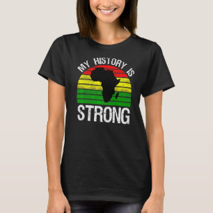 Meine Geschichte ist Vintag, schwarze Geschichte z T-Shirt