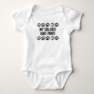 Meine Geschwister haben Tatzen Baby Strampler