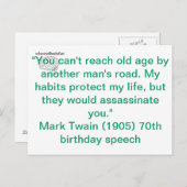 Meine Gewohnheiten Postkarte (Vorne/Hinten)