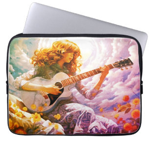 Meine Gitarre im Sturm spielen Laptopschutzhülle