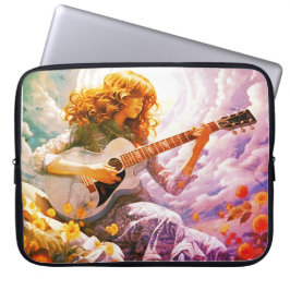 Meine Gitarre im Sturm spielen Laptopschutzhülle