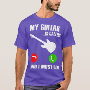 Meine Gitarre ruft - Funny Bass Gitarre Music Plak T-Shirt