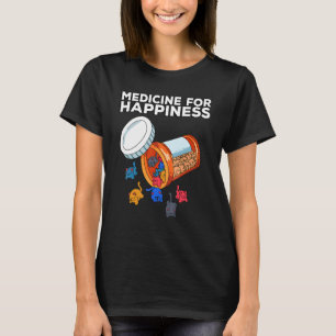 Meine glückliche Medizin jeden Tag Pillendose Tier T-Shirt