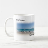 Meine glückliche Platzstrand-Tasse Kaffeetasse (Links)