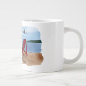 Meine glückliche Position anpassen Jumbo-Tasse (Rechts)