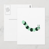 Meine glückliche Raupe Postkarte (Vorne/Hinten)