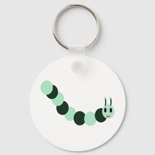 Meine glückliche Raupe Schlüsselanhänger (Vorderseite)