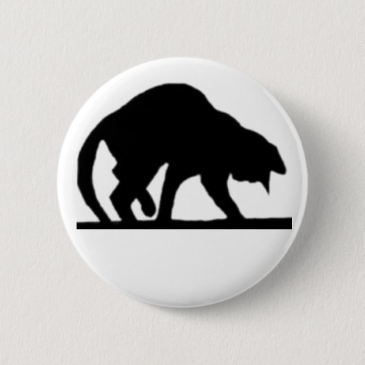 Meine glückliche schwarze Katze Button (Vorderseite)