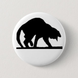 Meine glückliche schwarze Katze Button