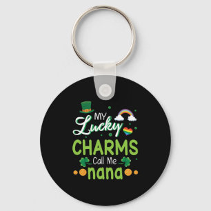 Meine glücklichen Charms nennen mich Nana Happy Sa Schlüsselanhänger