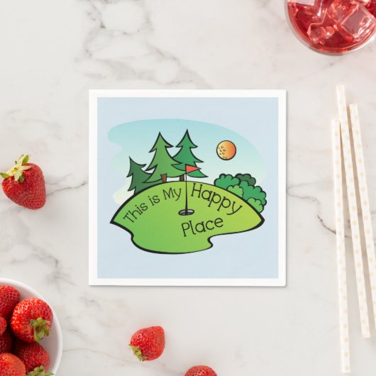 Meine glücklichen Platzgolfservietten Serviette (Beispiel)