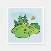 Meine glücklichen Platzgolfservietten Serviette (Vorderseite)