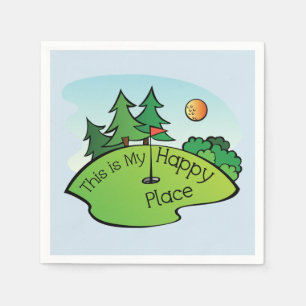 Meine glücklichen Platzgolfservietten Serviette