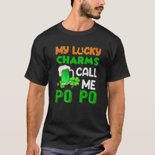 Meine Glücksbringer nennen mich Po Po Grandpa Beer T-Shirt